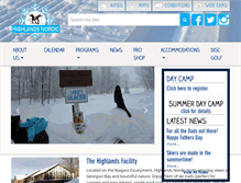 Tablet Screenshot of highlandsnordic.on.ca